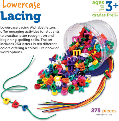 Learning Resources Beads and Patterns Card Set, Lacing Beads, 130 Pieces Ages 3+