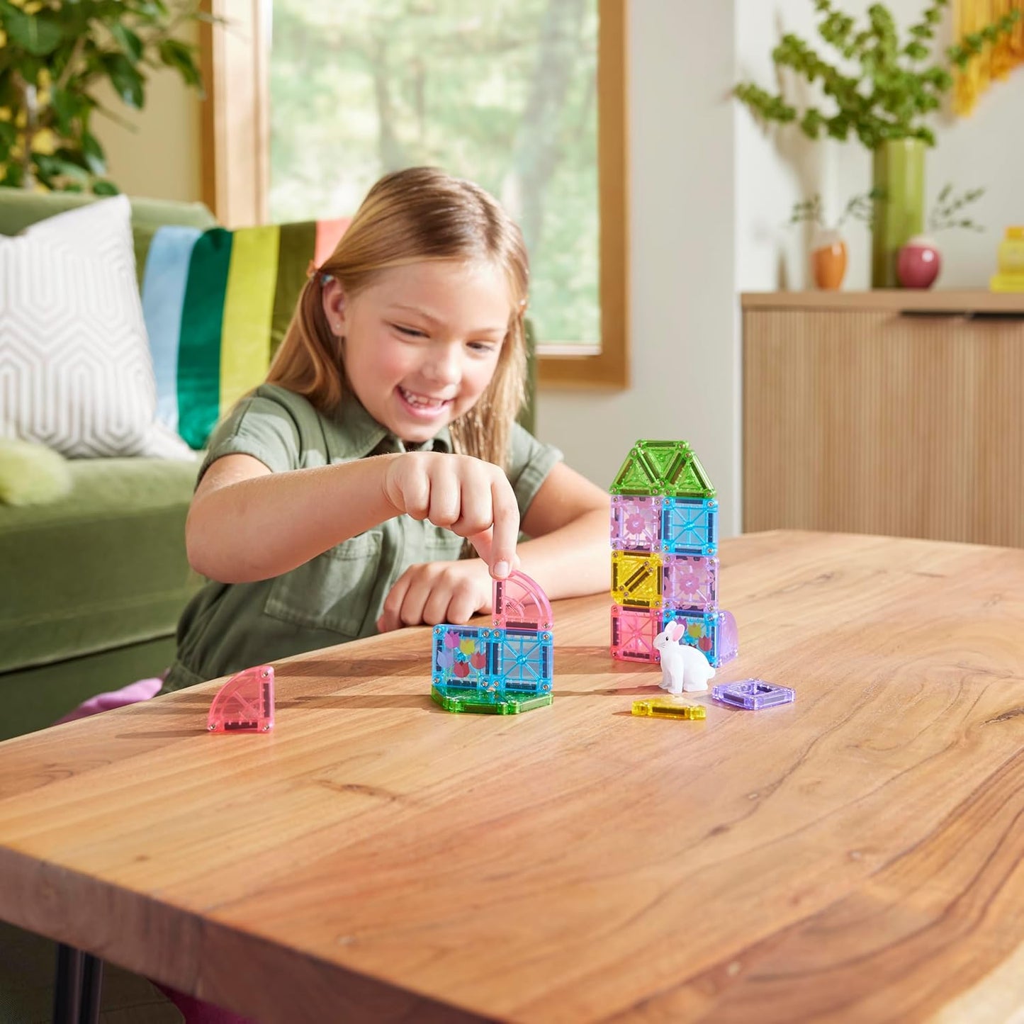 Magna-Tiles microMAGS 26-Piece Travel Magnetic Construction Set – Bold Colors, The Original Magnetic Building Brand