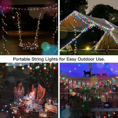 suddus String Lights for Bedroom, 66ft 200 Led Connectable Globe String Lights Indoor, Hanging Fairy Lights Plug in with Remote for Kids Room Dorm Classroom Outdoor Christmas Tree Decor, Warm White