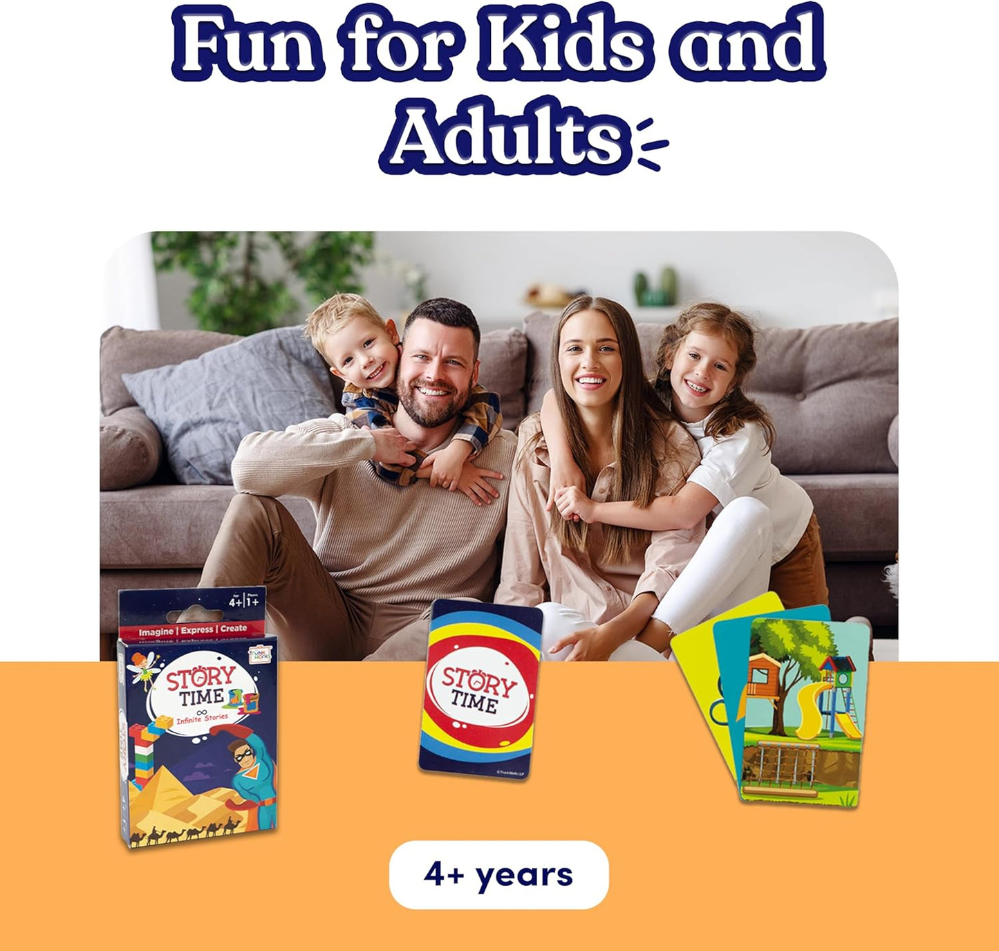 Story Time Travel Card Game by TrunkWorks | Family Friendly | for Ages 4, 5, 6, 7, 8 Years | Tell Stories; Develop Imagination, Language Skills