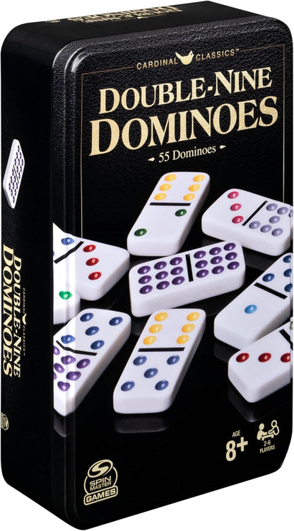 Spin Master Games, Wooden Domino Racks, Set of 4 Trays for Mexican Train Dominoes, Dominoes Games, Classic Game, Kids Game, Adults & Kids Ages 8+