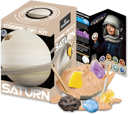 Cosmic Dig Kit by Big Discoveries - Explore The Planets of The Solar System with Gem & Fossil Excavation Kits for Kids | STEM Toy Science Dig Kits with Gemstones for Boys and Girls