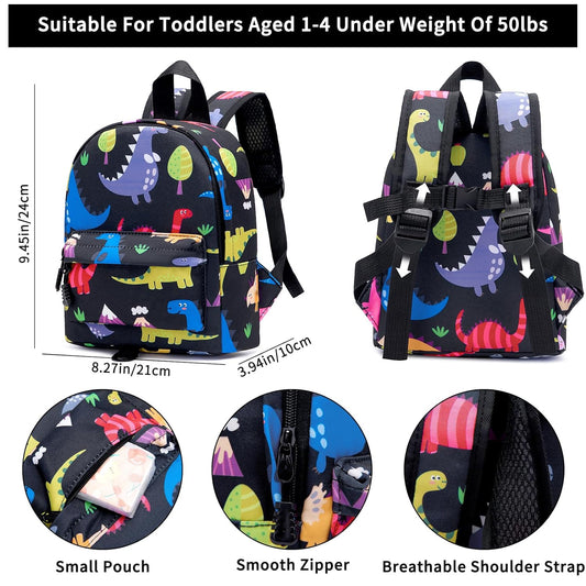 Accmor Toddler Backpack Leash with Anti Lost Wrist Link, Cute Mini Child Walking Harnesses Keep Kids Close Back Pack Rope Tether Rein for Baby Boys (Pink/Unicorn)