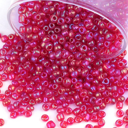 10100 Pcs Size 11/0 Glass Seed Beads, 2 mm Dark Green Small Mini Spacer Loose Pony Beads for Jewelry Making and DIY Crafts - Colors B