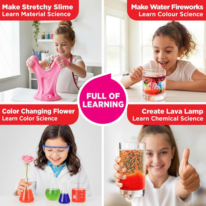 Doctor Jupiter Girls' Science Kit for Kids Ages 8-10-12-14 for 8,9,10+ Year Old Girls | Chemistry Set, STEM Toy Kit with 135+ Experiments | Learning & Educational Projects