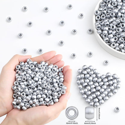 Red Pony Beads 1000Pcs 9mm Pony Beads Bulk Red Perler Beads for Friendship Bracelets Kandi Beads Hair Beads for Braids Beads for Crafts