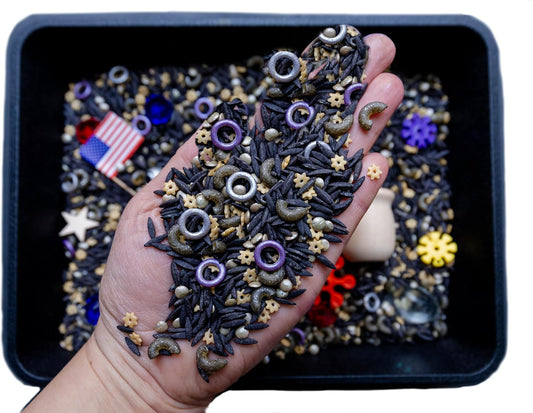 Open Ended Toys: Space Sensory Bin, Space Toys, Outer Space Toys, Sensory Bin Filler, Sensory Bin Kit, Sensory Play, Sensory Play Set, Montessori Toys, Preschool Toys (No Plastic Tray)