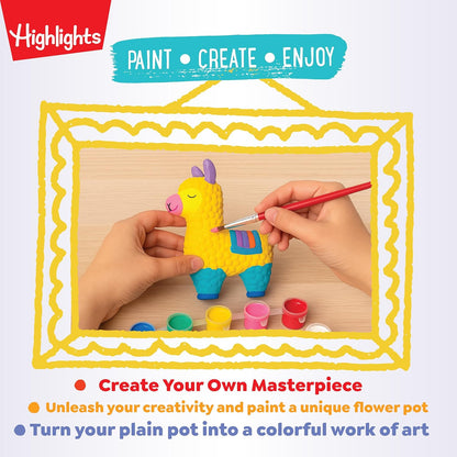 Highlights Paint Your Own Plaster Figurine & Activity Kits – DIY Art Sets with Figurines, Paints, Brush & Bonus Activities – Multiple Themes – Ages 6+