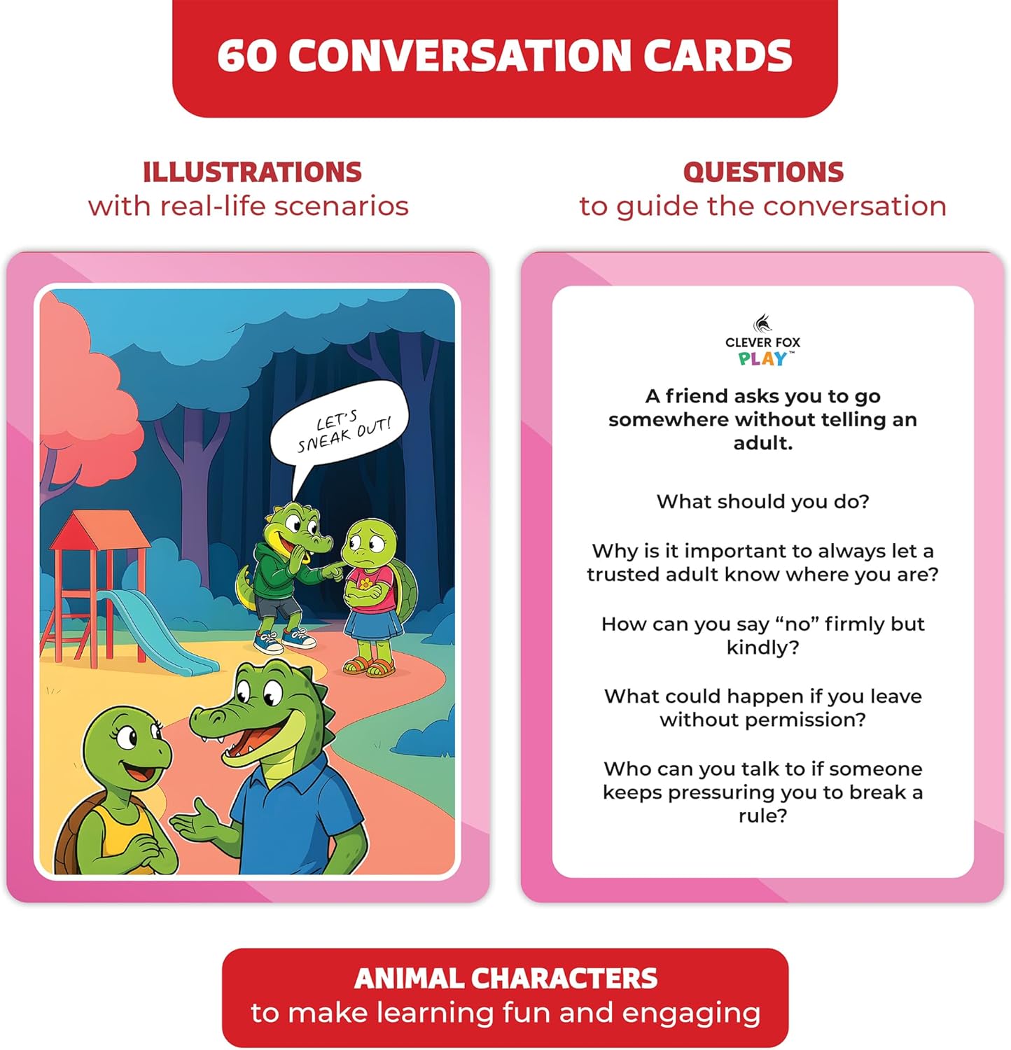 Who What Why Emergency & Safety Conversation Cards for Kids – Social Skills & Critical Thinking Game – Safety Awareness, Decision-Making & Communication Cards, Speech Therapy & SEL Tool, Ages 4+