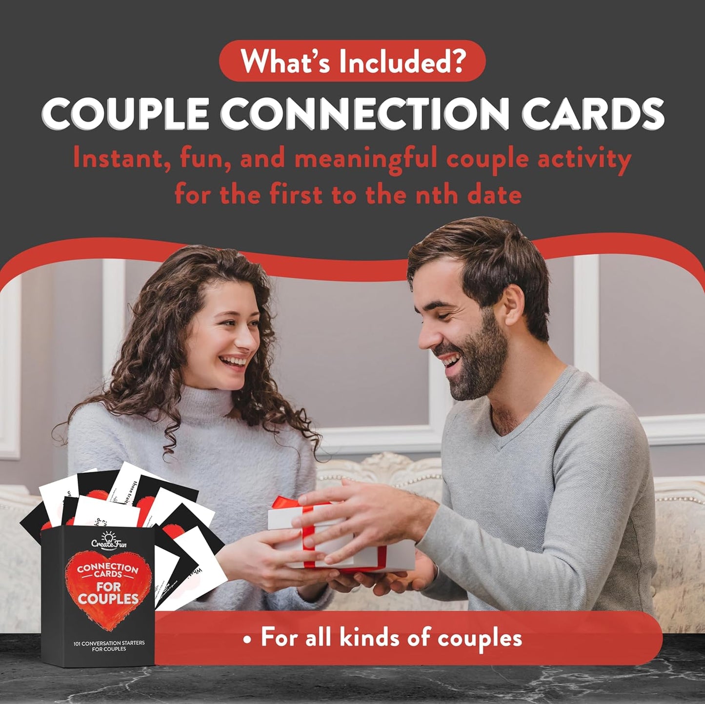 101 Conversation Cards for Kids - Family Question Games for Kids and Adults, Christmas Dinners, Game Nights, Holiday Gatherings & Gifts - Prompts for Confidence, Social Skills & Meaningful Connection