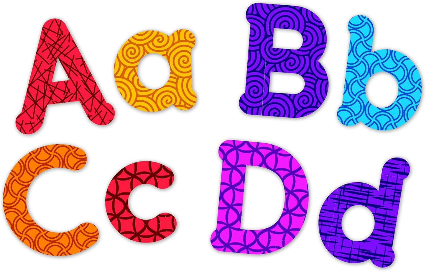 Learning Resources Colorful Magnetic Uppercase and Lowercase Letters, Whiteboard Accessories, 82 piece set, Ages 3+