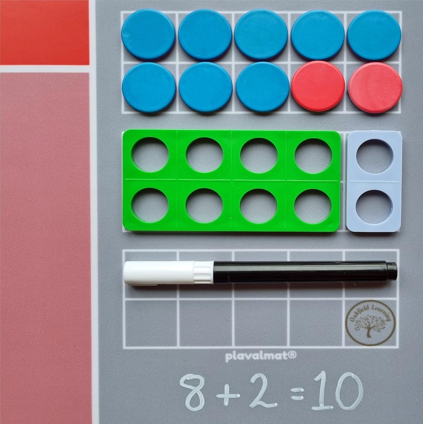 plavalmat® Multifunctional Math Mat Place Value Chart (Millions to 0.001 with fraction, decimal and percentage equivalents, units of metric measure and money)