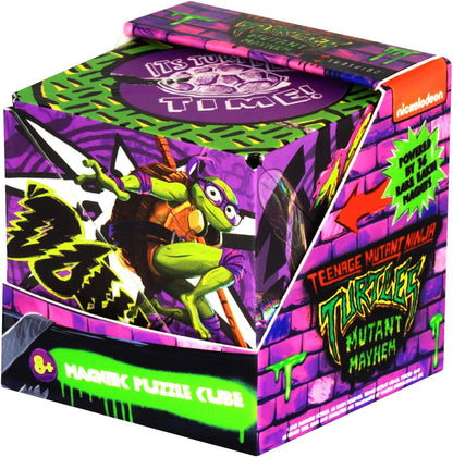 SHASHIBO Teenage Mutant Ninja Turtles Shape Shifting Box - STEM Magnetic Fidget Cube that Transforms Into Over 100 Shapes, Download Fun in Motion Toys Mobile App (Raphael)