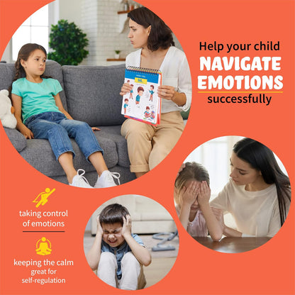 Picture Book and Emotion Cards, Picture Story Cards, Social Emotional Learning Activities, Autism Homeschooling, Educational Busy Book, Speech Therapy Materials (WH Question Flipbook)