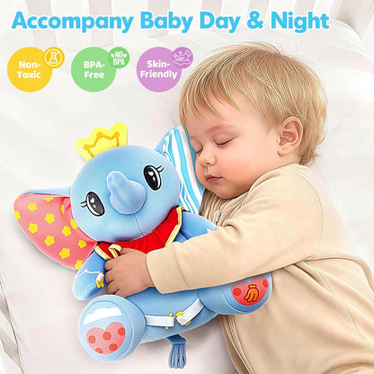 Hodurgyi Baby Toys 6-12 Months, Bear Musical Plush with Lights,ABCs,Animal Sounds, Numbers, Infant Early Learning Toy, Christmas Birthday Gifts for 6+ Month Boys &Girls