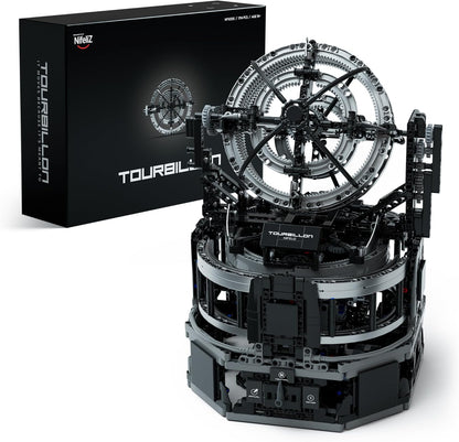 Nifeliz Tourbillon Building Set, Advanced Collector's Engine Series Model, Physical Science Display for Adults, Home or Office Décor Gift, NF10355