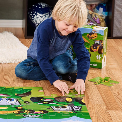 John Deere Kids Floor Puzzle - Large Kids Puzzles - John Deere Tractor Toys - Ages 3 and Up - 3" x 2" - 36 Pieces