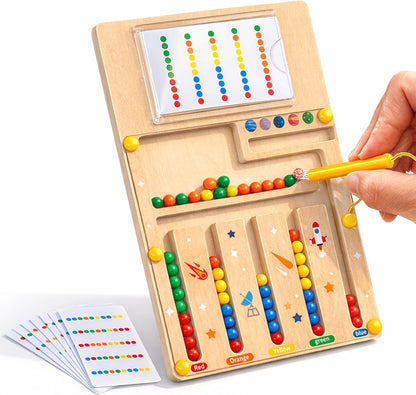 Alzheimers Products for Elderly, Wooden Handhold Games for Seniors with Dementia, Large Memory Care Activities for Parkinson Patients, Easy Cognitive Puzzle Magnetic Maze Crafts Gadgets Gifts