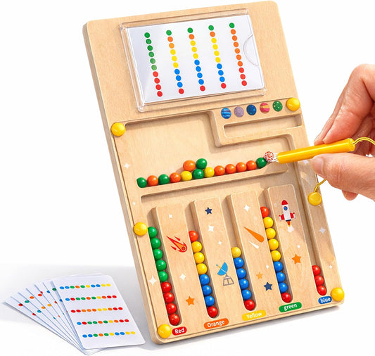 Alzheimers Products for Elderly, Wooden Handhold Games for Seniors with Dementia, Large Memory Care Activities for Parkinson Patients, Easy Cognitive Puzzle Magnetic Maze Crafts Gadgets Gifts