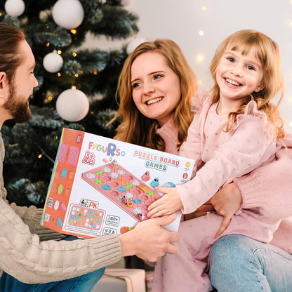 STEM Logic Road Builder Toys: Board Games Toys for 5 Year Old Kids, Montessori Brain Teaser Puzzles Educational Learning Activities Toy for Kid Ages 3 4 6-8 12 Boys Girls Gifts (Orange 32PCS)