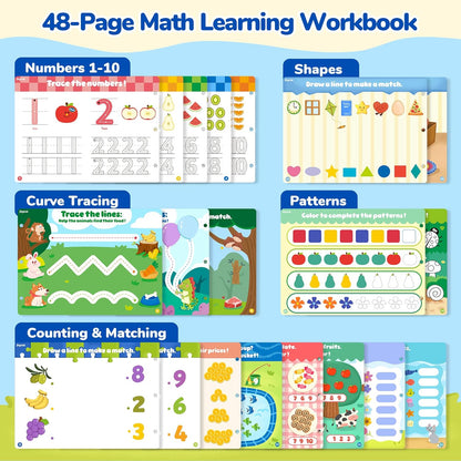 JoyCat Seek & Find Game Books - Preschool Learning Activity for Toddlers & Kids Ages 3-5, Travel Activities Toys for Road Trip Car Airplane, Busy Book, Birthday Gifts for Girls and Boys Ages 4-8