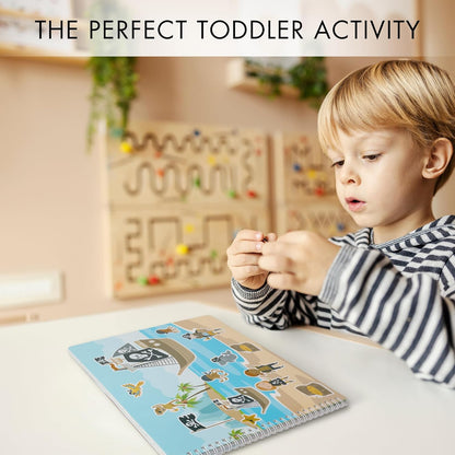 Fun Sticker Book for Toddlers 2-4 Years - Perfect Kids Activity Book with 500+ Beautiful Stickers & 12 Themes for Entertaining Boys & Girls 4-8 While Traveling - Incl. Coloring Pages