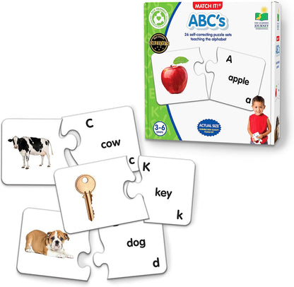 The Learning Journey: Match It! - ABCs - ABC Puzzle, Alphabet Puzzles for 2 Year Olds, Alphabet Puzzles For Kids Ages 3-5, Pre Kindergarten Learning Materials, Award Winning Educational Toys