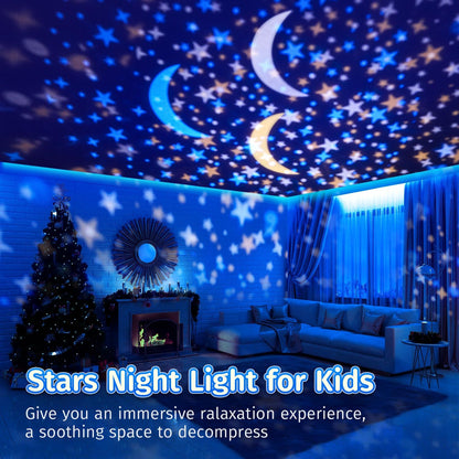 Solar System for Kids Projector Night Light, 360°Rotating+5 Films Planet Space Projector for Bedroom, Bright Night Light for Boys Room, Space Toys for Kids 3-5, Solar System Planet Toys for Boy Gifts