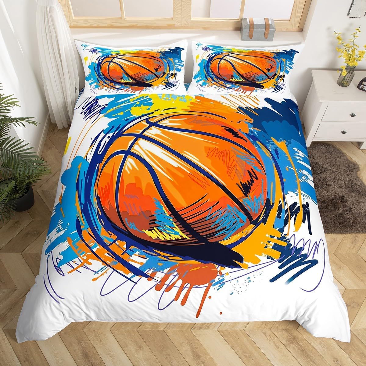 Laboratory Bedding Set Chemistry Lab Duvet Cover For Kids Teen Boys Girls Test Tube Microscope School Graffiti Comforter Cover Chemical Elements Science Theme Bedclothes 2Pcs Twin Size Gray
