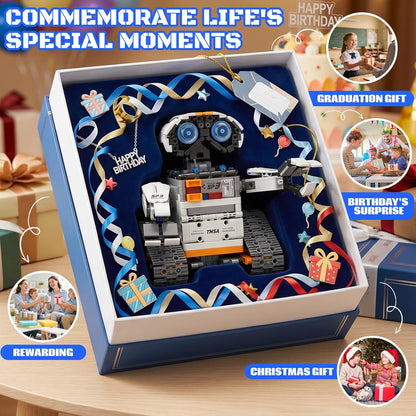HPROMOT STEM Robot Building Sets for Kids Ages 8-16, 5-in-1 Remote Control and APP Robot Toys, 757 Pcs DIY Building Science Educational Kit, Building Block Birthday Present for Teen Boys and Girls