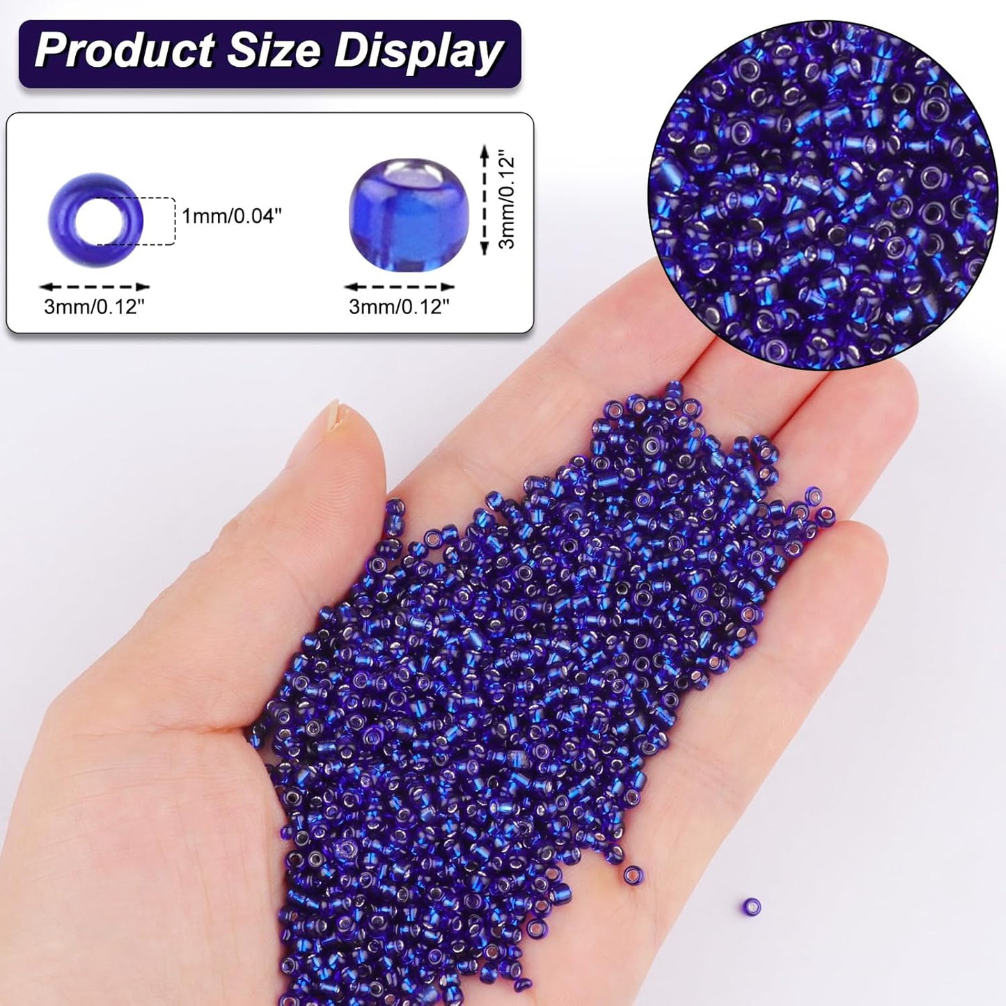 10100 Pcs Size 11/0 Glass Seed Beads, 2 mm Dark Green Small Mini Spacer Loose Pony Beads for Jewelry Making and DIY Crafts - Colors A
