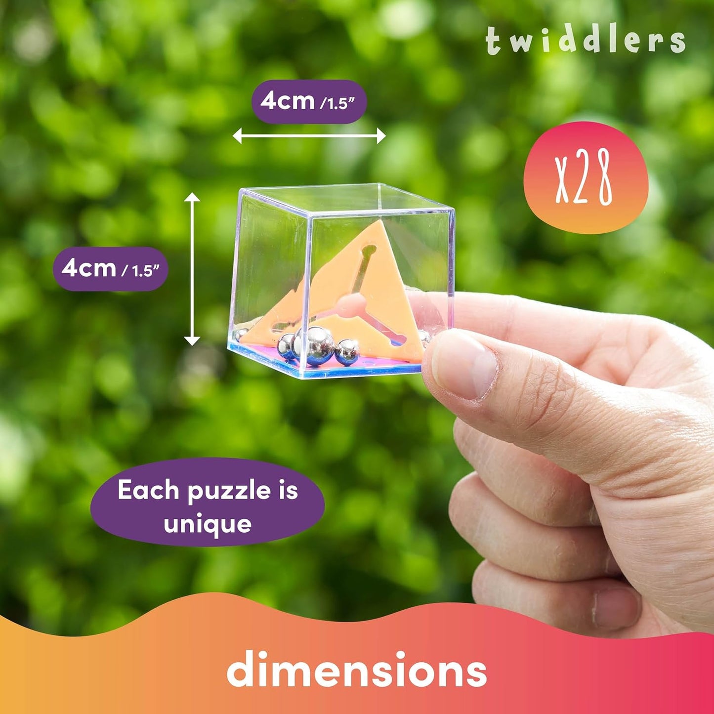 THE TWIDDLERS 12 Pack Brain Teaser Puzzle Cubes, Kids Party Favors - Assorted Difficulty Levels, Christmas Goodie Bag Fillers, Birthday Party Toys, Educational Classroom Prizes, Gifts for Boys Girls