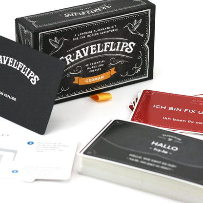 Italian Flash Cards - Learn Italian Language Vocabulary Words and Phrases - Basic Sentences for Beginners - Gift for Travelers, Kids, and Adults - Language Cards by Travelflips