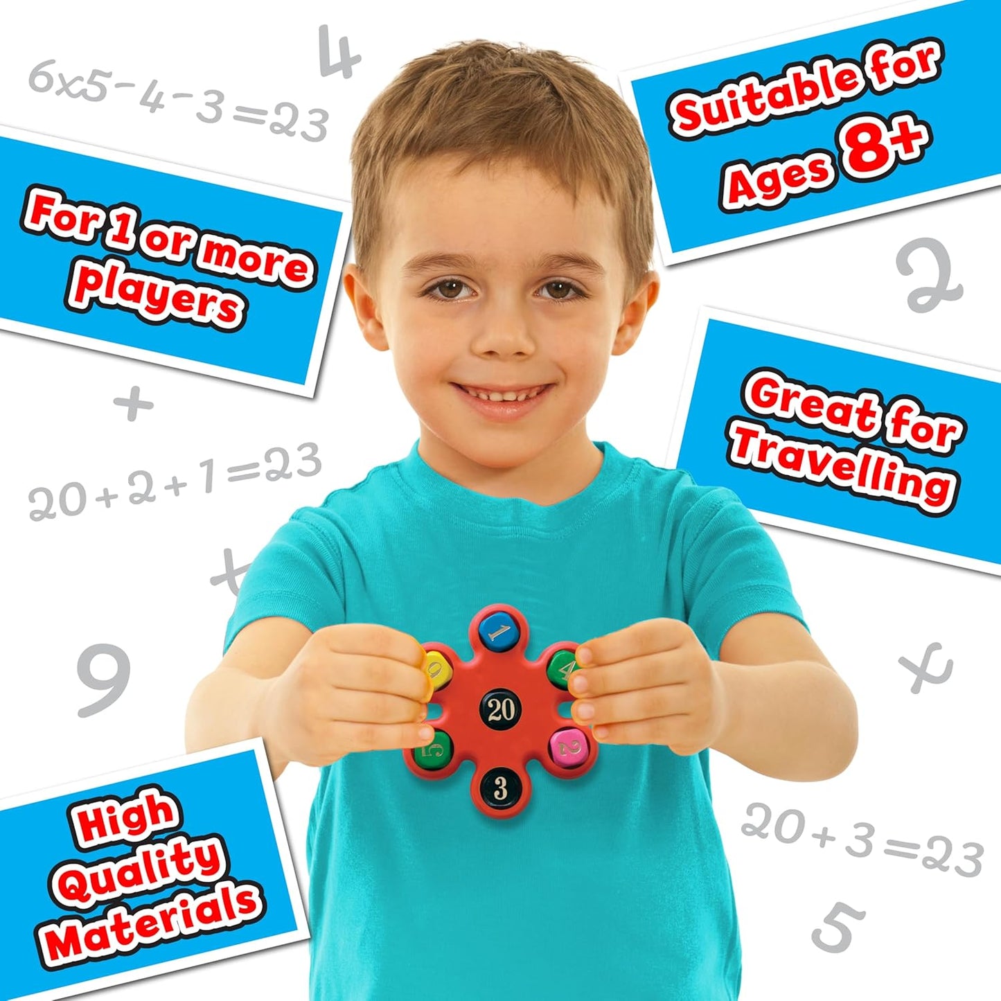Small World Toys Multiplication Machine, Multiplication Game for Kids 3+, Kindergarten Math Learning & Education Toys, Montessori Math Manipulatives for Home School Classroom, Kids Learning Gift