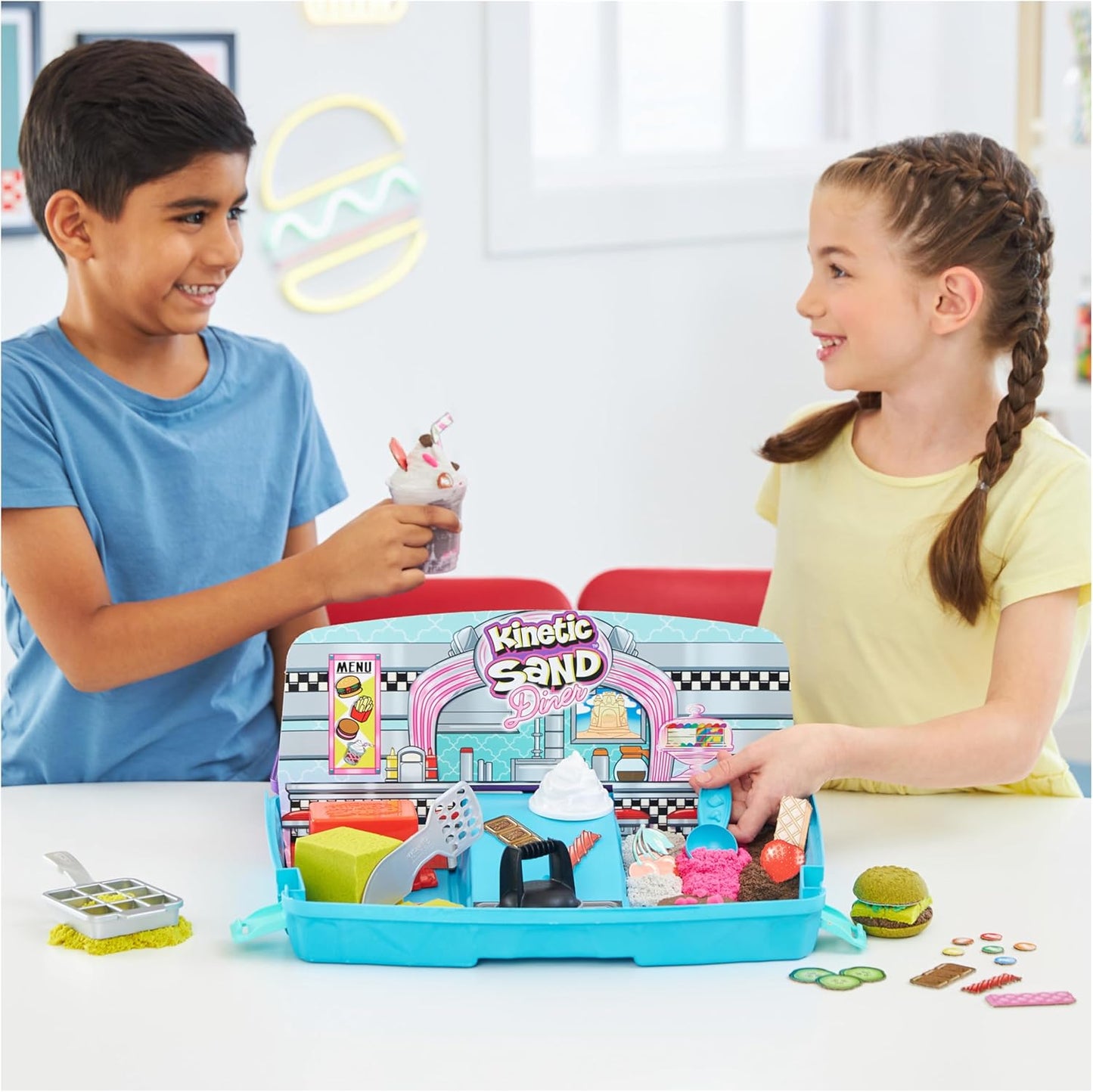 Kinetic Sand Burger and Ice Cream Bar