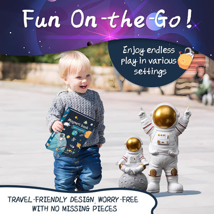 Marble Run for Kids, Vertical Magnetic Marble Maze Track with Doodle Board & Residue-Free Nano-Adhesive, STEM Explorers Brain Teaser Toy for Boys Girls Ages 3-12, Creative Thinking Games Gifts