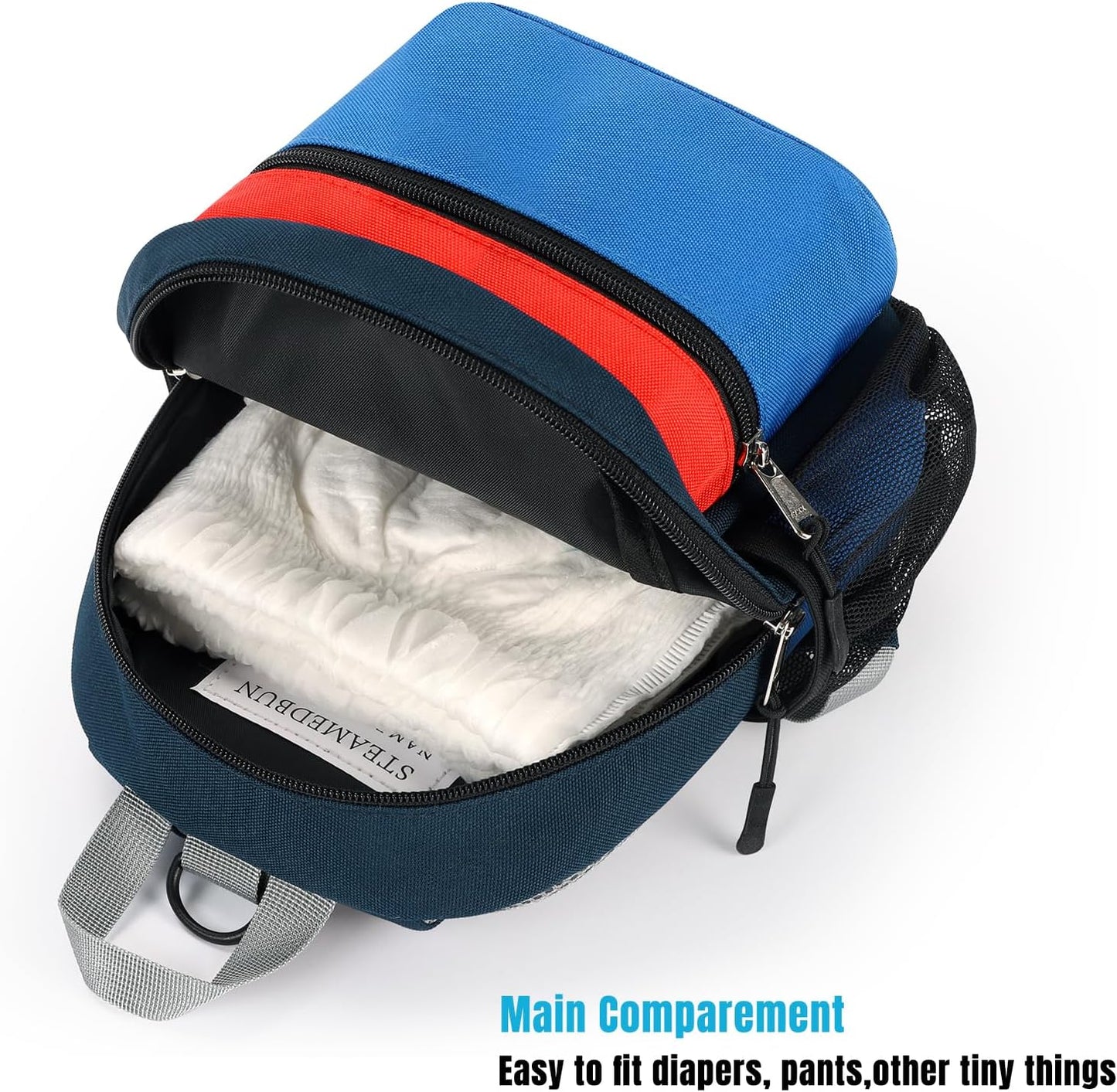 STEAMEDBUN Toddler Backpack Leash for 1-3: Backpack with Leash for Boys Girls - Anti-Lost Harness Backpack for Walking