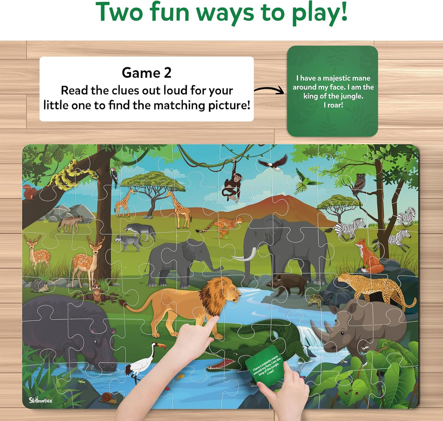 Skillmatics Floor Puzzle & Game - Piece & Play Construction Site, Jigsaw & Toddler Puzzles, Educational Toy, Gifts for Boys & Girls Ages 3, 4, 5, 6, 7 (48 Pieces, 2 x 3 feet)
