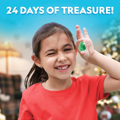NATIONAL GEOGRAPHIC 2026 Rock Collection Advent Calendar - Countdown Calendar for Kids with 24 Gemstones, Minerals & Fossils for Kids, Complete Gem & Fossil Collection