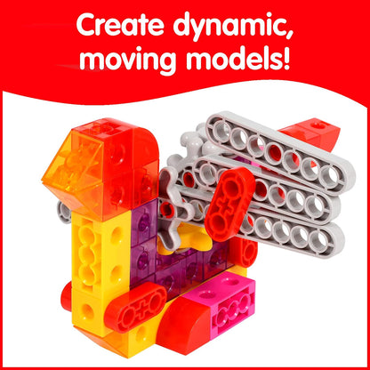 edxeducation My Gears Animal Set - 122 Pieces - 8+ Activities - Gears Toys for Kids - Build Rotating, Moving Models - Building Toys for Kids Ages 4-8