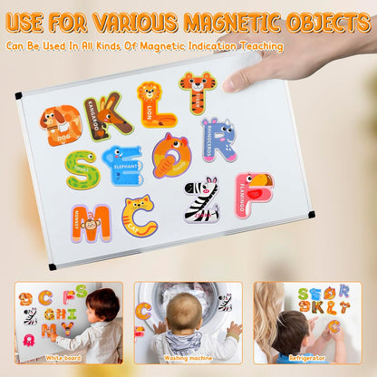 Fridge Magnets for Toddlers 1-3, Alphabet Magnets, Magnetic Alphabet Letters, ABC Magnets for Toddlers 1-3 Refrigerator, Letter Magnets for Fridge, Magnetic Toys for Toddlers 1-3