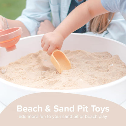 Inspire My Play - 3 x Silicone Nesting Scoops - Perfect for Sensory PlayTray - Sensory Bin Accessories - Special Education Classroom Supplies - Montessori Education Toys - Multi-Purpose Shovel - Coral