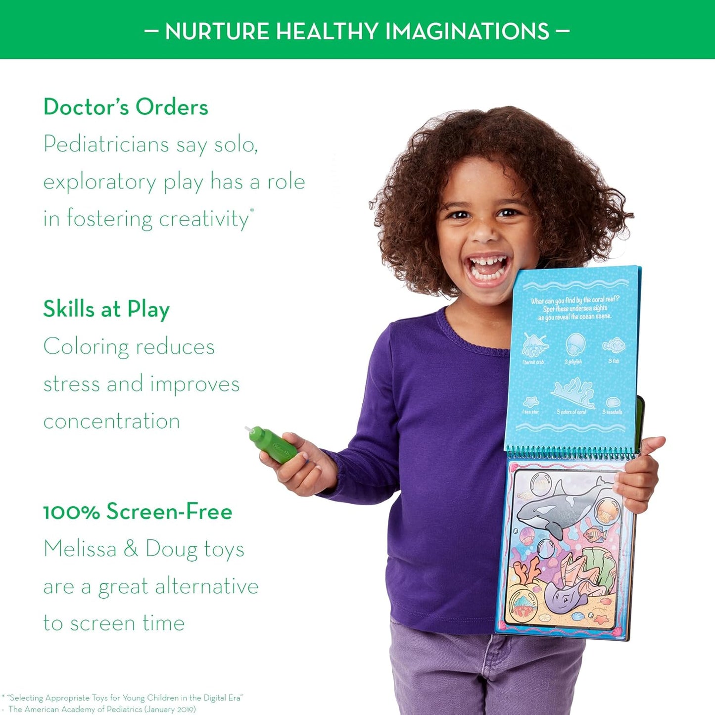 Melissa & Doug On The Go Water Wow! Mess Free Coloring Book, Reusable Water-Reveal Activity Pad, Dinosaurs, Travel Toys, Party Favors, for Toddlers & Kids Ages 3+