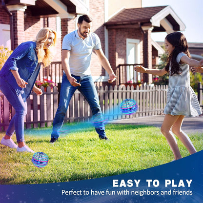 LEMATRIX Flying Orb Ball Toy, Hover Ball Boomerang Fly Fidget Spinner, Cool Toys Gifts for 6 7 8 9 10 11 12+ Years Old boy Girls Teens, Hand Mini Drone Cosmic Globe, Indoor Outdoor Toys(Golden)
