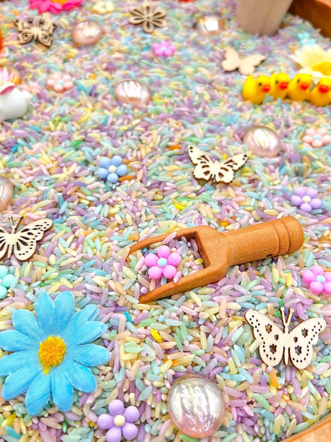 Kids Sensory Bins Montessori Sensory bin, Sensory Toys, Sensory Bins, Sensory Bin for Preschoolers (Pastel Bunny)