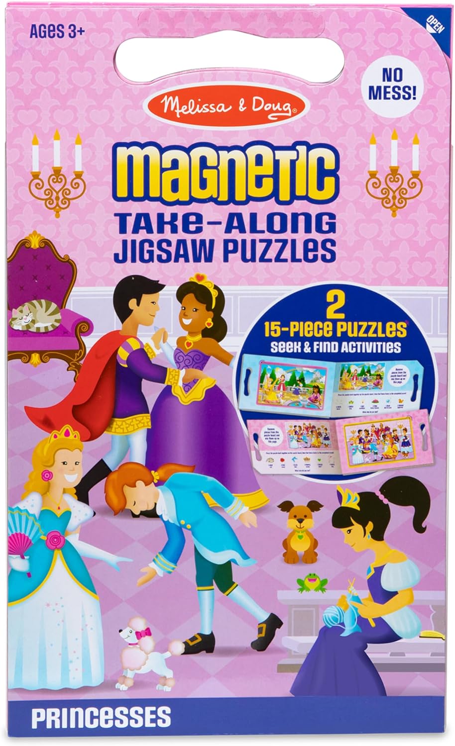 Melissa & Doug Take-Along Magnetic Jigsaw Puzzle Set – On the Farm (2 x 15 Piece) Travel Activity Toy for Preschoolers and Kids Ages 3+ - FSC Certified
