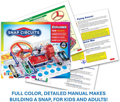 Snap Circuits Classic SC-300 Electronics Exploration Kit | Over 300 Projects | Full Color Manual Parts | STEM Educational Toy for Kids 8+ 2.3 x 13.6 x 19.3 inches