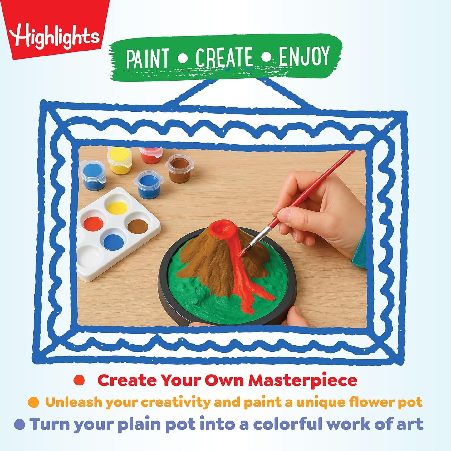Highlights Paint Your Own Plaster Figurine & Activity Kits – DIY Art Sets with Figurines, Paints, Brush & Bonus Activities – Multiple Themes – Ages 6+
