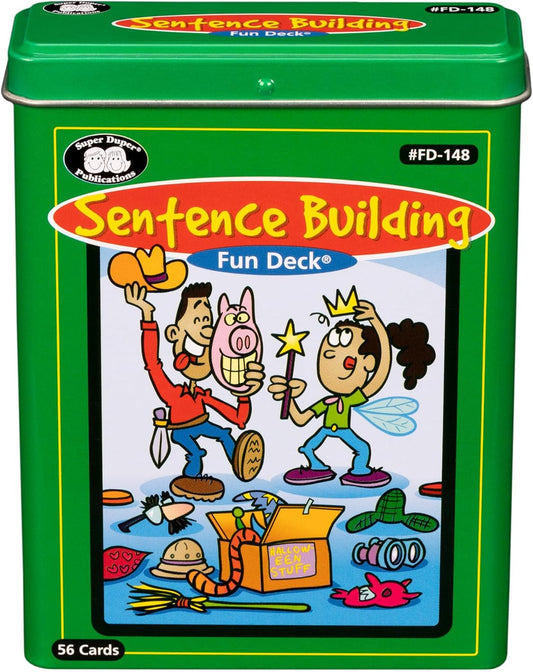 Super Duper Publications | Sentence Building Fun Deck | Speech Therapy Flash Cards for Grammar | Educational Learning Materials for Children