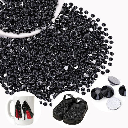 5000PCS SS6/2mm Glass Crystal Rhinestones (Clear), Bedazzling Flatback Rhinestones for Crafting DIY Crafts Nail Art Makeup Decoration, Gems Diamond Charms for Tumbler Shoes Clothing Mug